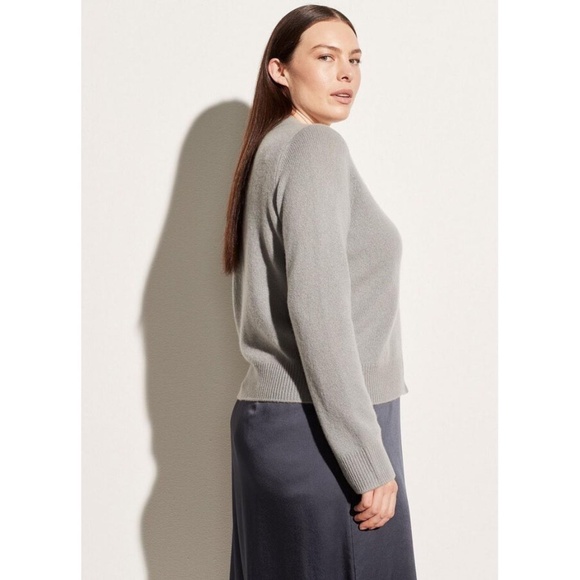 Vince Cashmere Shrunken Button Cardigan Grey XXL - Picture 4 of 6